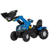 Traktor z napędem na pedały i ładowaczem New Holland T7
