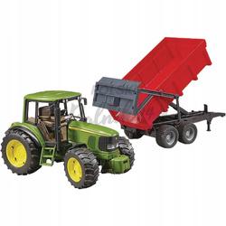 Ciągnik John Deere 6920 z przyczepą wywrotką