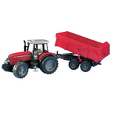 Ciągnik Massey Ferguson 7480 z przyczepą