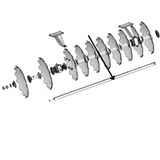 Oś walca 1279/24-101/0 Unia