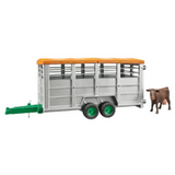 Przyczepa do transportu bydła + 1 krowa